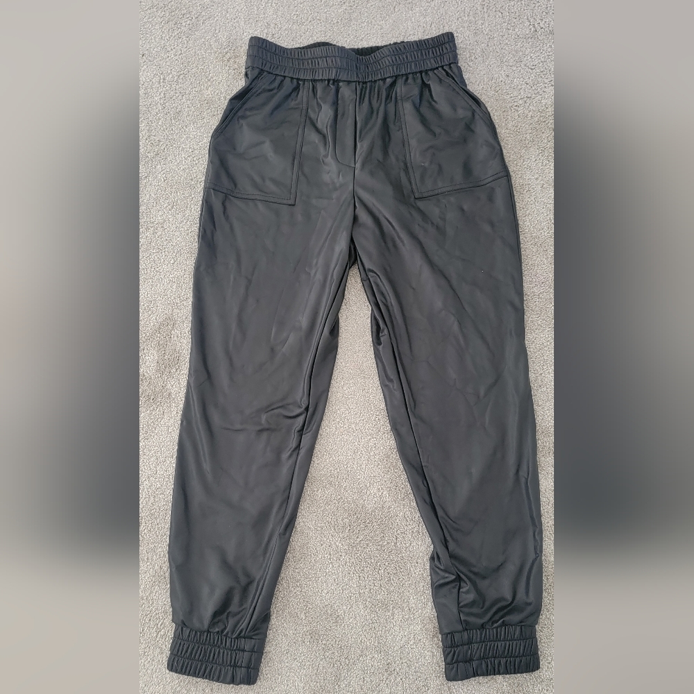 Leather Joggers
